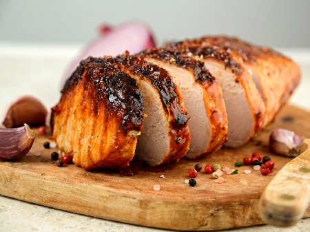 Свинско филе (каре) печено в собствен сос на фурна - снимка на рецептата